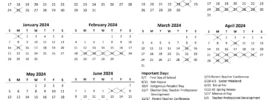 Little Star International School Calendar 2024
