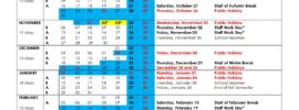 Vittoria Junior International School Calendar