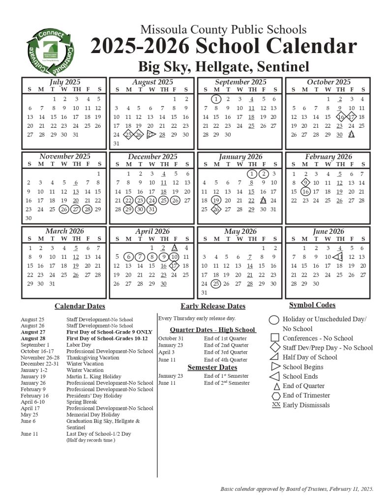 Madani International School Calendar 2025